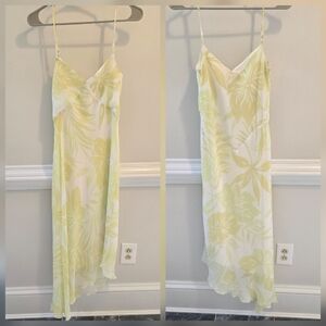 Joi Midi Maxi Dress Floral Asymmetrical Size 8